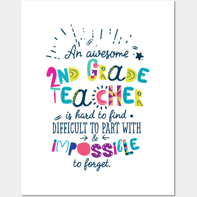 An Awesome 2nd Grade Teacher Gift Idea - Impossible to forget Wall Art by BetterManufaktur